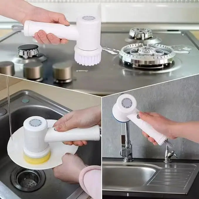 Cozinha Escova De Limpeza Elétrica Recarregável Doméstica Lavagem De