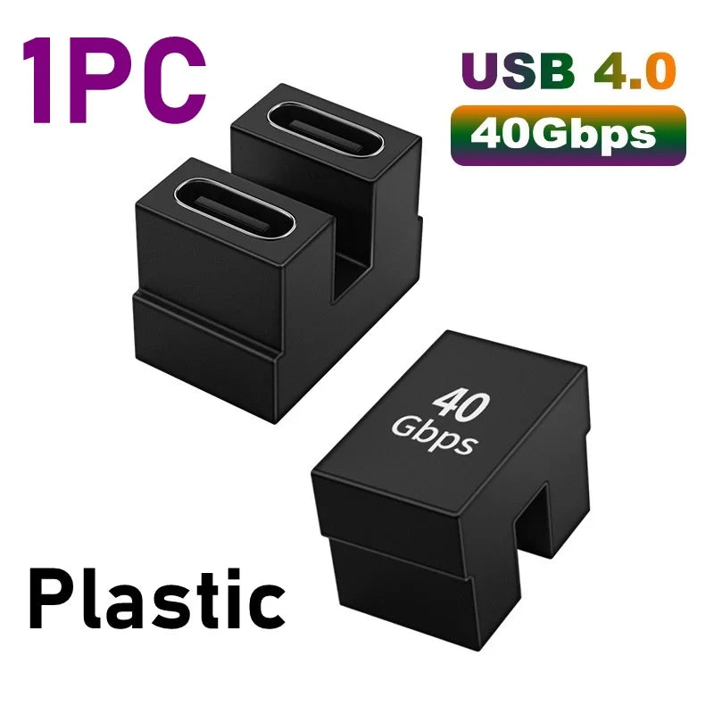 Carregador USB 4.0 PD 100W 8K 60Hz com conector para Macbook 40Gbps de alta velocidade