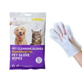 Luvas Descartáveis Para Higienização De Pets Limpeza Banho a Seco Gato