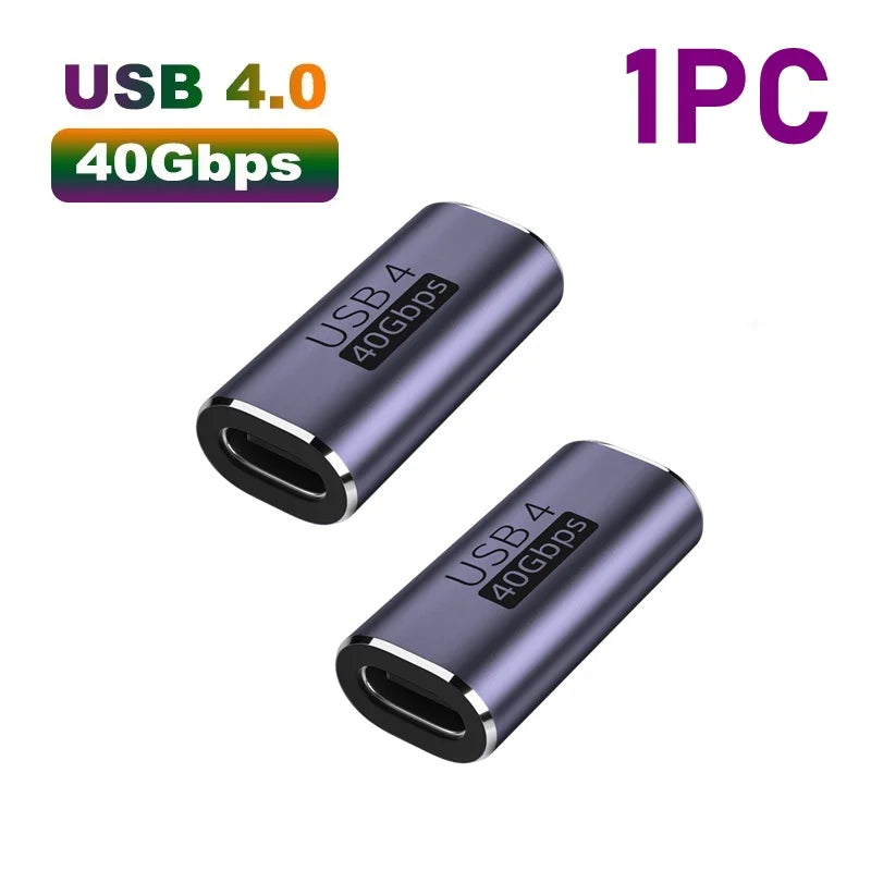 Carregador USB 4.0 PD 100W 8K 60Hz com conector para Macbook 40Gbps de alta velocidade