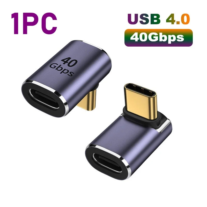 Carregador USB 4.0 PD 100W 8K 60Hz com conector para Macbook 40Gbps de alta velocidade