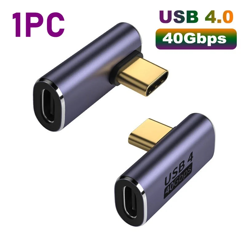 Carregador USB 4.0 PD 100W 8K 60Hz com conector para Macbook 40Gbps de alta velocidade