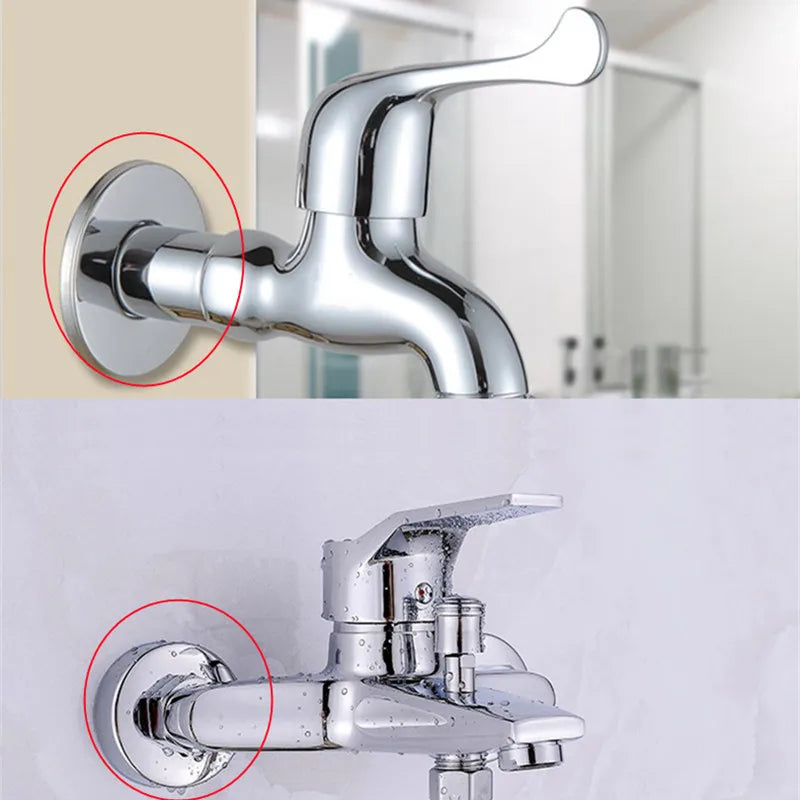 Conector de tubo de água em aço inoxidável (2 peças) 1/2" 3/4" 1" para torneira decorativa