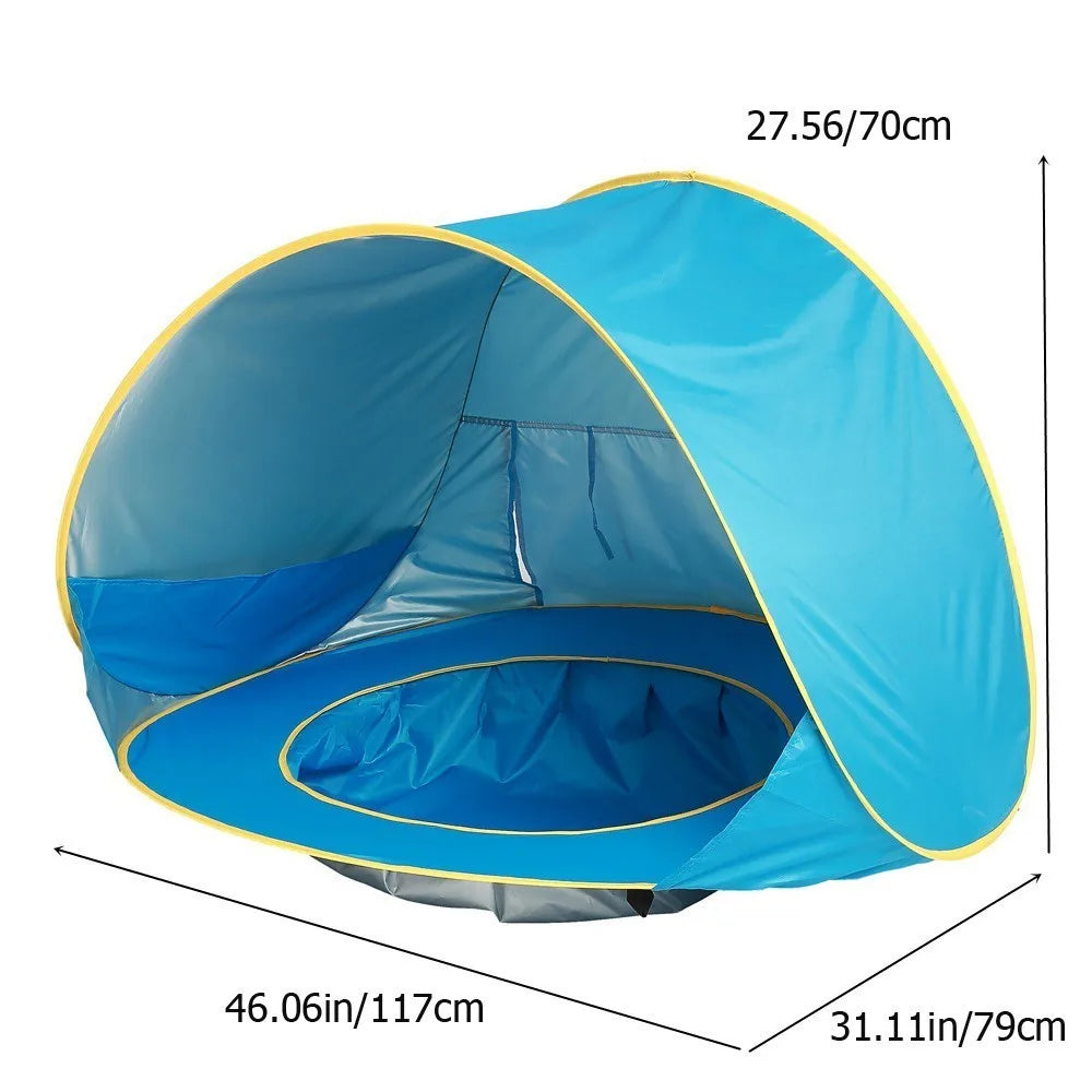 Strandzelt für Kinder mit UPF 50+ Sonnenschutz, wasserdicht und UV-geschützt