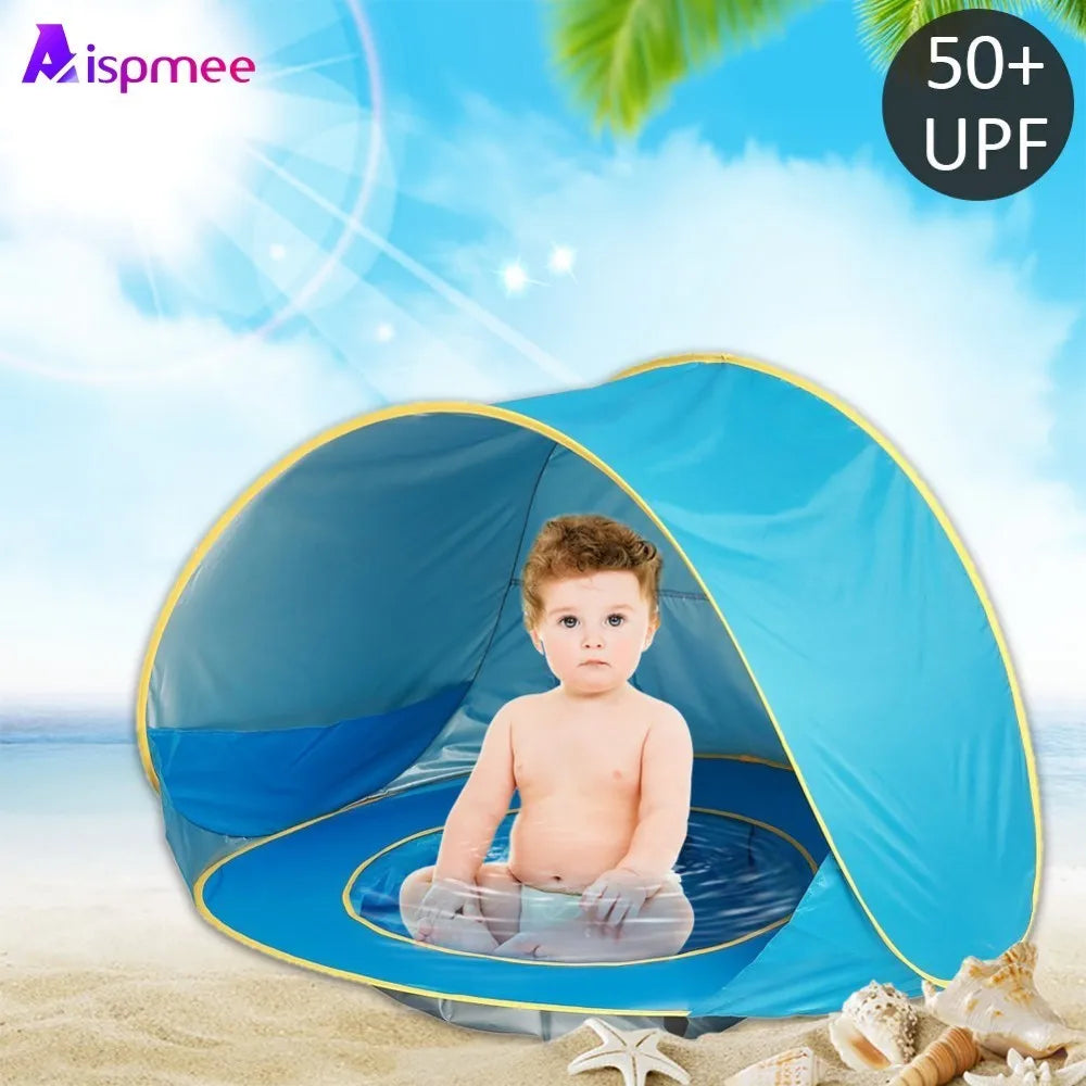 Strandzelt für Kinder mit UPF 50+ Sonnenschutz, wasserdicht und UV-geschützt