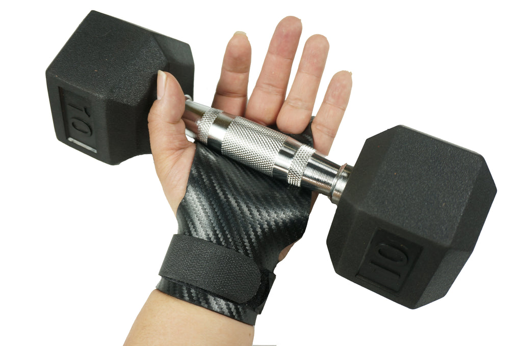 Luvas de ginástica com proteção para as mãos, ideais para levantamento de peso e exercícios.