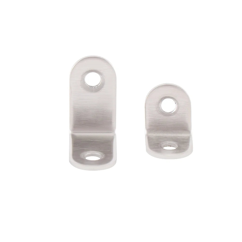 10 peças de cantoneira de aço inoxidável de 20 mm x 20 mm, tipo L, com extremidade arredondada