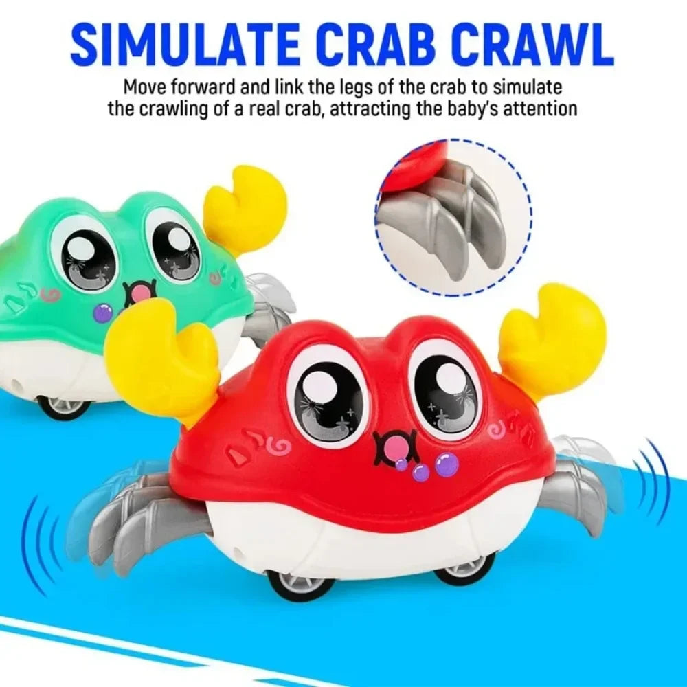 Brinquedo de caranguejo engatinhando para bebês, brinquedo sensorial para bebês que está aprendendo a engatinhar…