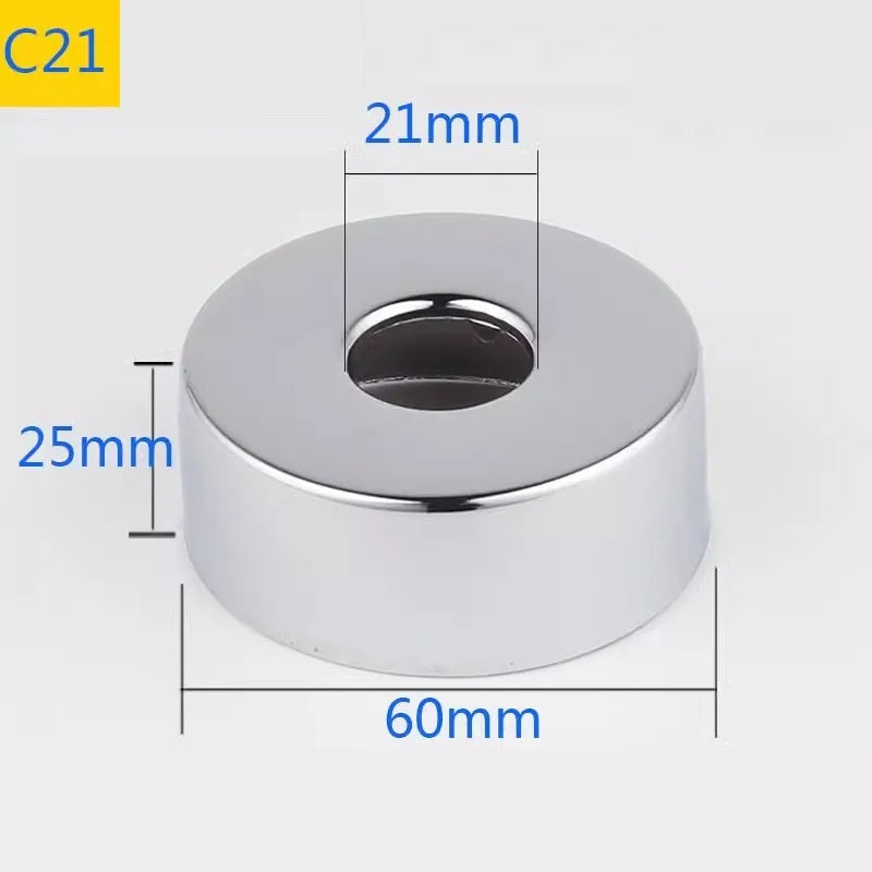 Conector de tubo de água em aço inoxidável (2 peças) 1/2" 3/4" 1" para torneira decorativa