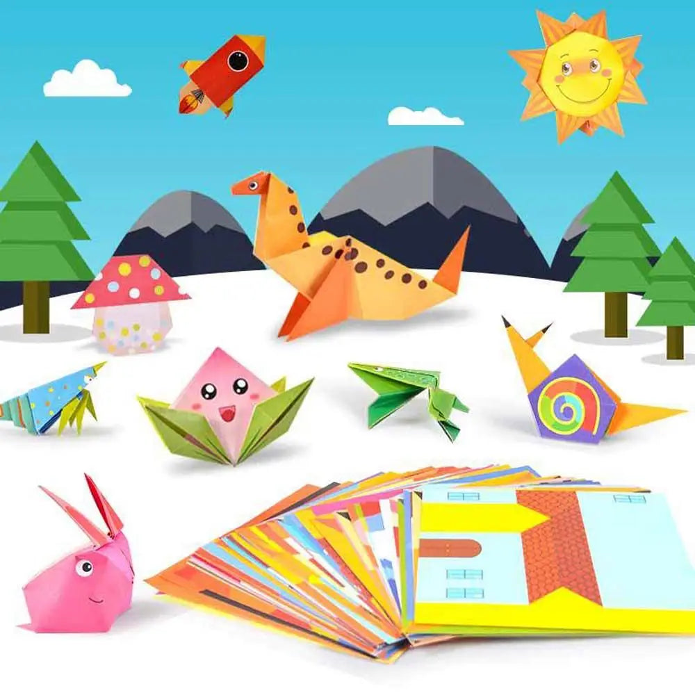 Livro educativo infantil criativo com animais para bebês, faça você mesmo, papel recortado à mão.