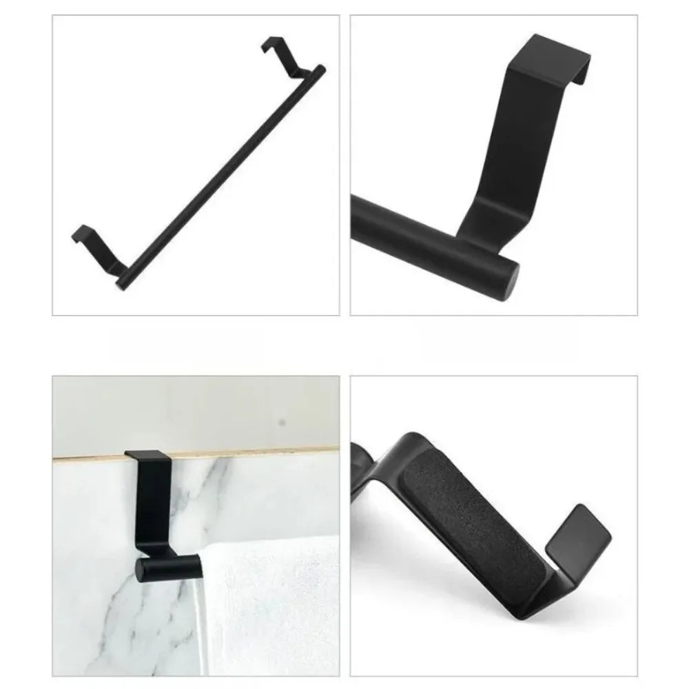 Suporte para pendurar em banheiro, cozinha, bar, utensílios de cozinha, toalhas e outros itens domésticos. Ideal para organizar utensílios e toalhas.
