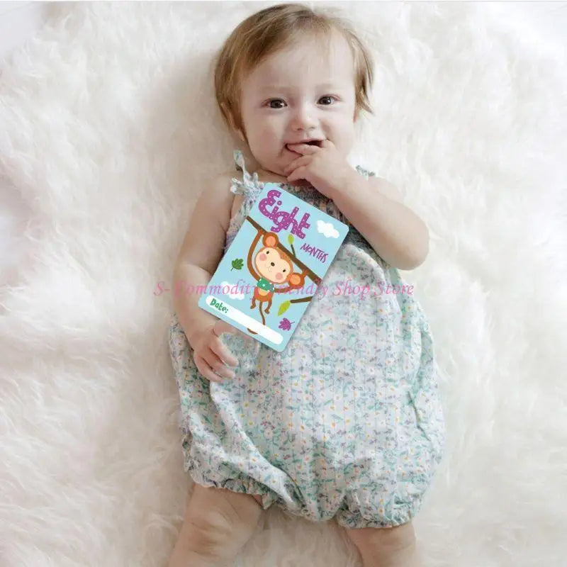 85AE Papel para Exibição de Fotos Criativas DIY para Bebês de 0 a 12 Meses