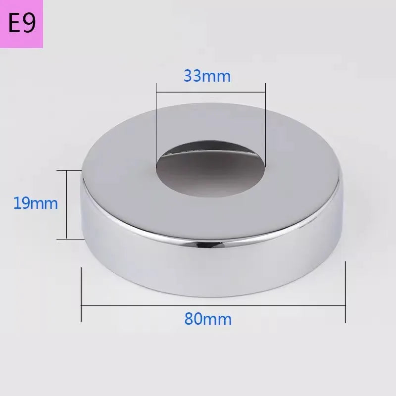 Conector de tubo de água em aço inoxidável (2 peças) 1/2" 3/4" 1" para torneira decorativa