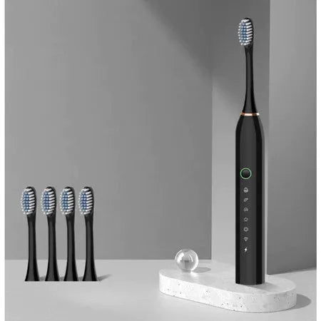 Escova Inteligente IPX7 Com 4 Cabeças Ultrassônicas à Prova Dágua