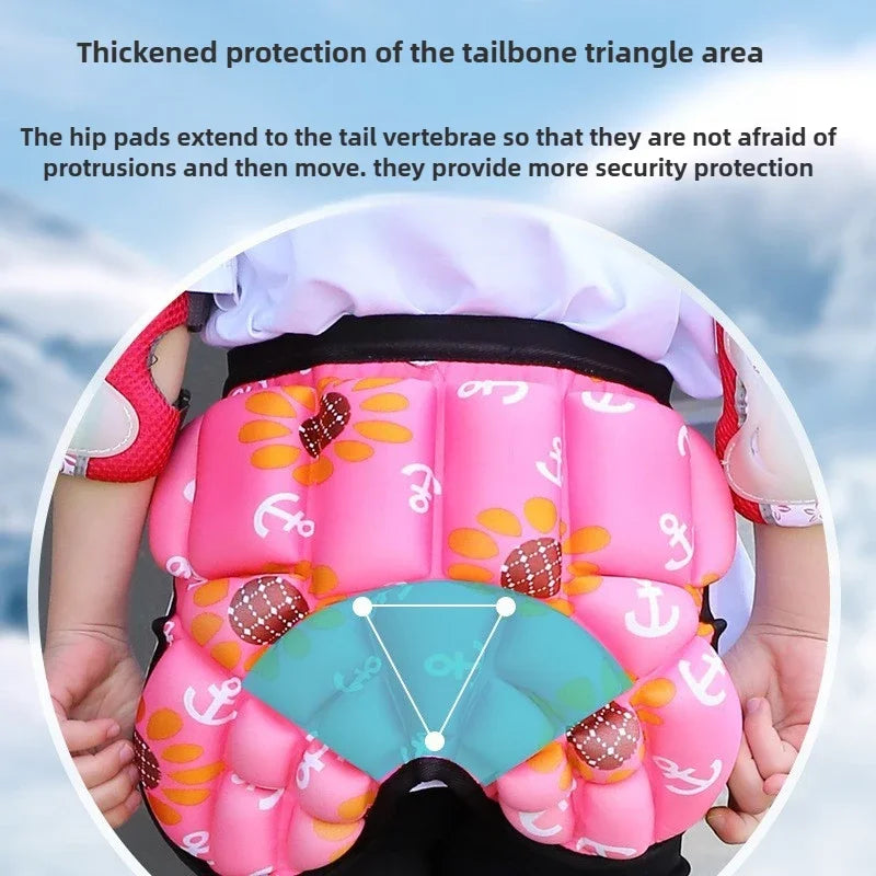 Thickened Childrens Hip Protection Roller Skating  Protection Skiing Antifall Pad Childrens Sports Protective Gear Accessories