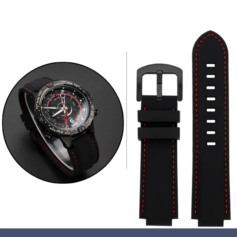 Para Timex E-tide Compass T2N720 T2N721 TW2T76300 Masculino à prova d'água macio