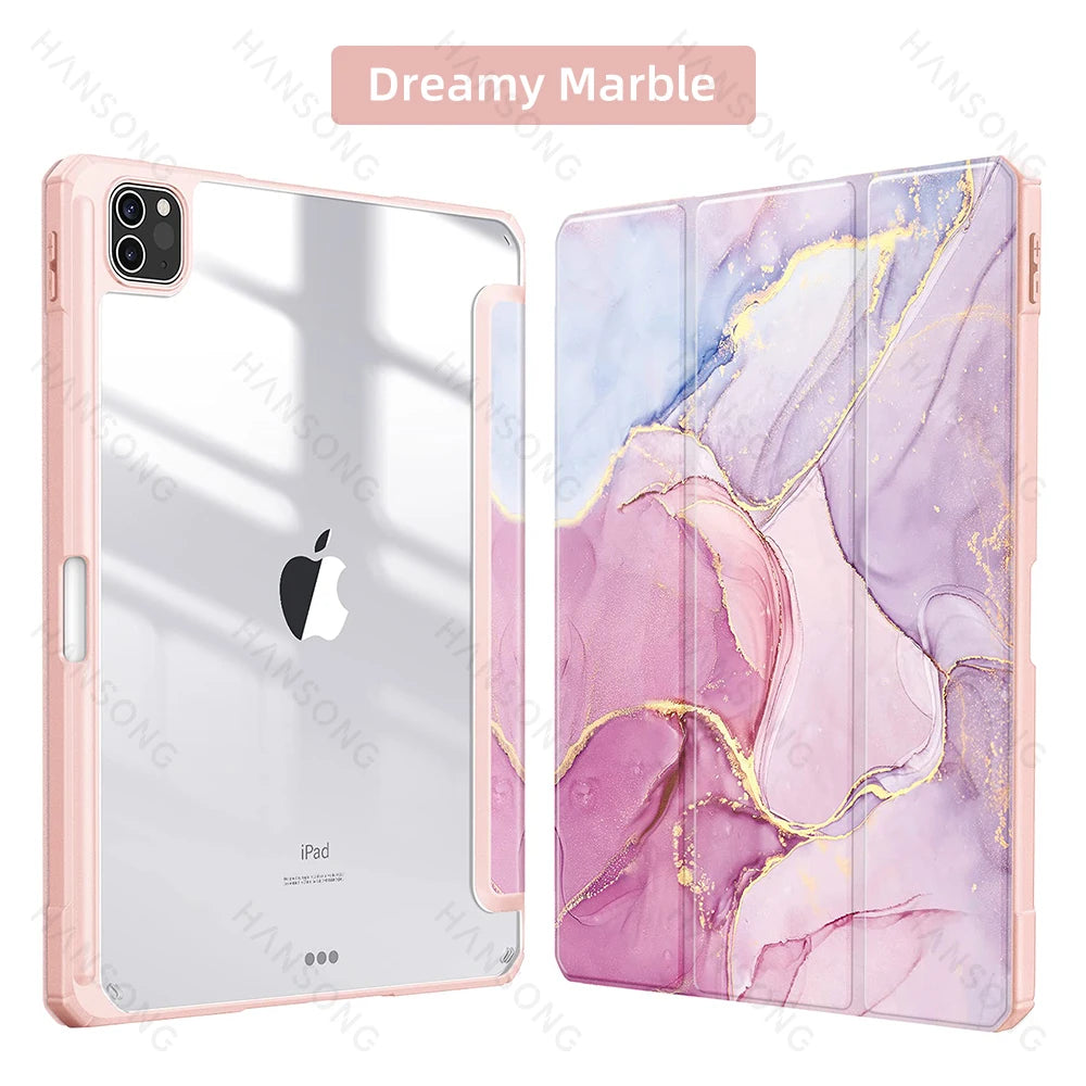 Capa para iPad compatível com iPad Air 11, 13, M3, M4, A16, 2026, Air 4/5/6ª geração e iPad Pro 11