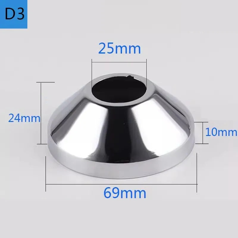 Conector de tubo de água em aço inoxidável (2 peças) 1/2" 3/4" 1" para torneira decorativa
