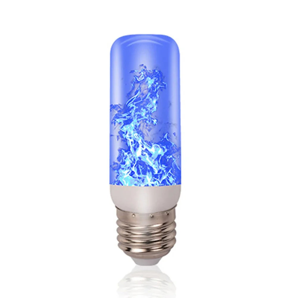 Lâmpada LED com efeito de chama cintilante, simulando fogo aceso, soquete E27/E26.
