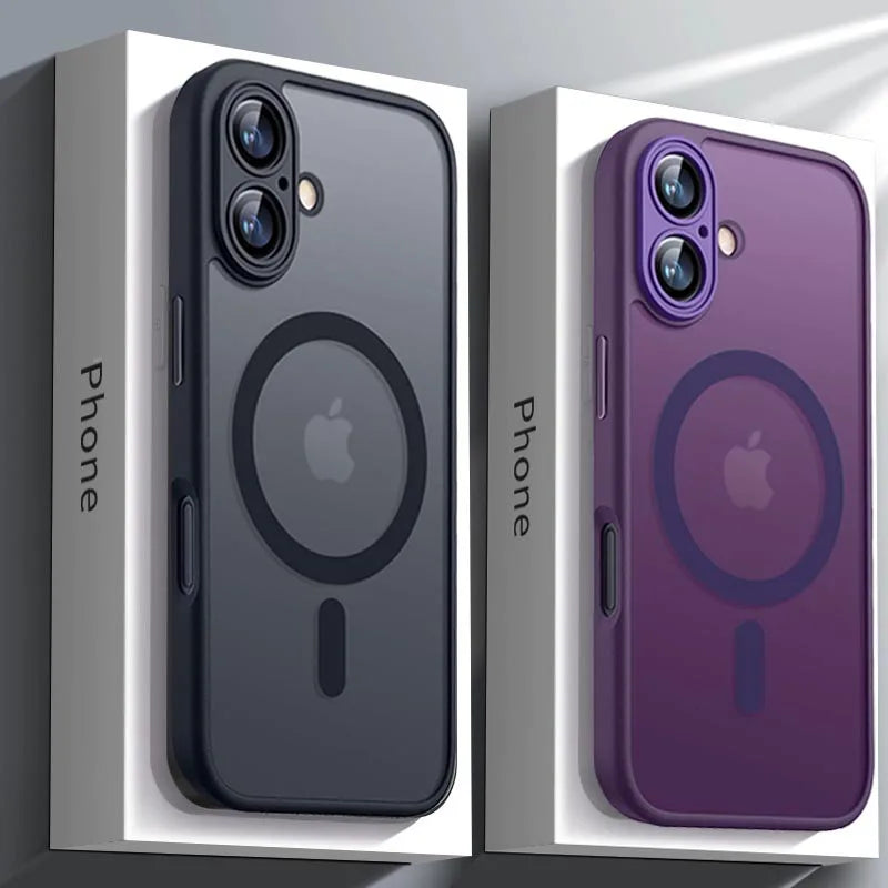 Capa magnética de luxo à prova de choque para iPhone 17 Air 16 15 14 13