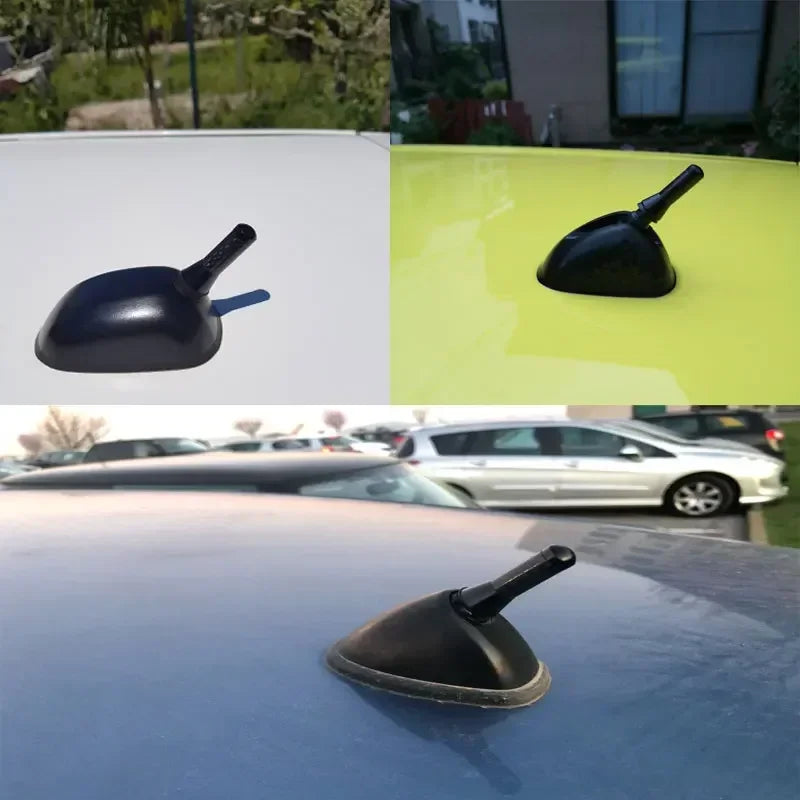 Antena curta e robusta de fibra de carbono para teto de carro, com parafuso metálico