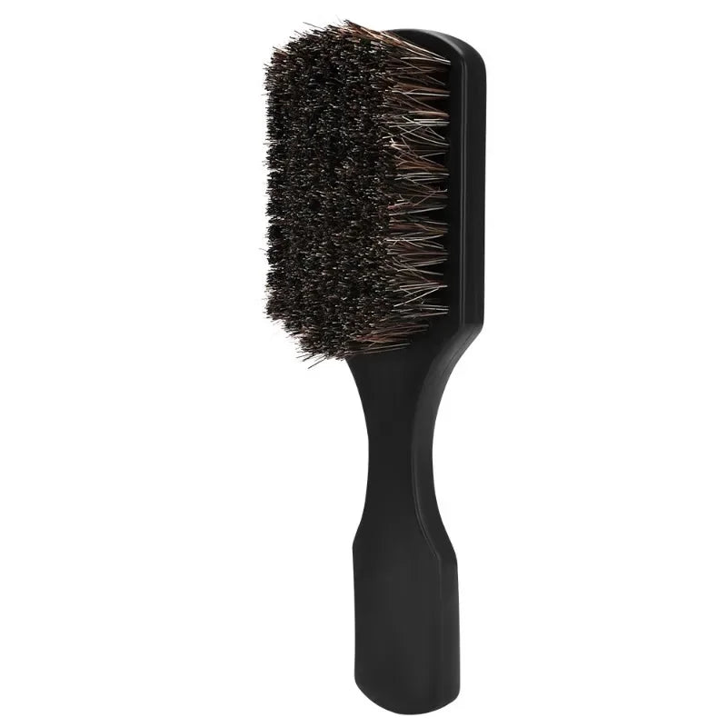 Escova de barba masculina com cerdas de javali, escova de cabelo para salão de beleza, pente para barbear com óleo…