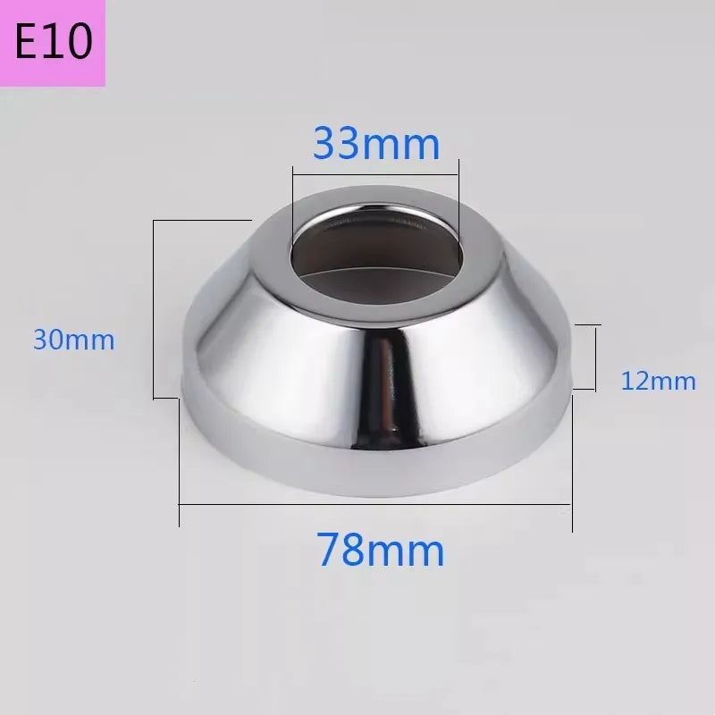 Conector de tubo de água em aço inoxidável (2 peças) 1/2" 3/4" 1" para torneira decorativa