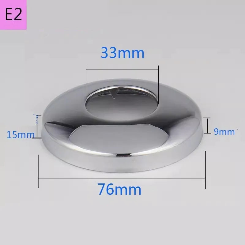 Conector de tubo de água em aço inoxidável (2 peças) 1/2" 3/4" 1" para torneira decorativa