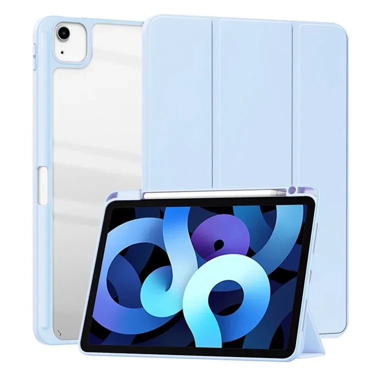 Capa para iPad 12ª, 11ª, 10ª, Air 4ª, 5ª e 10,9" com suporte para Apple Pencil.