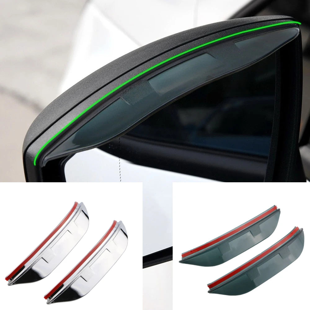 Protetor de chuva para espelho retrovisor lateral de carro, proteção solar contra chuva