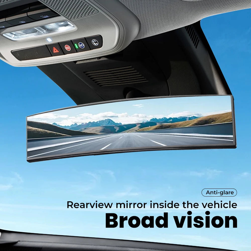 Espelho retrovisor interno para carro, espelho retrovisor convexo de grande angular.
