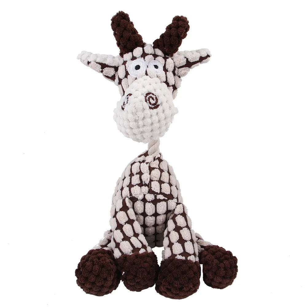 Brinquedo interativo de pelúcia em formato de cachorrinho para treinamento de dentição de cães…
