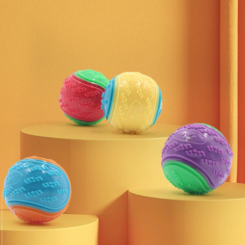 Brinquedos interativos para cães, brinquedos macios de TPR para limpeza dos dentes do seu cão.