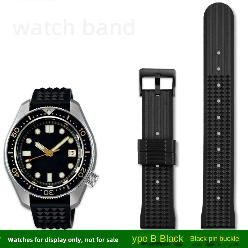 Pulseira de borracha de alta qualidade para relógios da série Seiko Ancestor MM PROSPEX