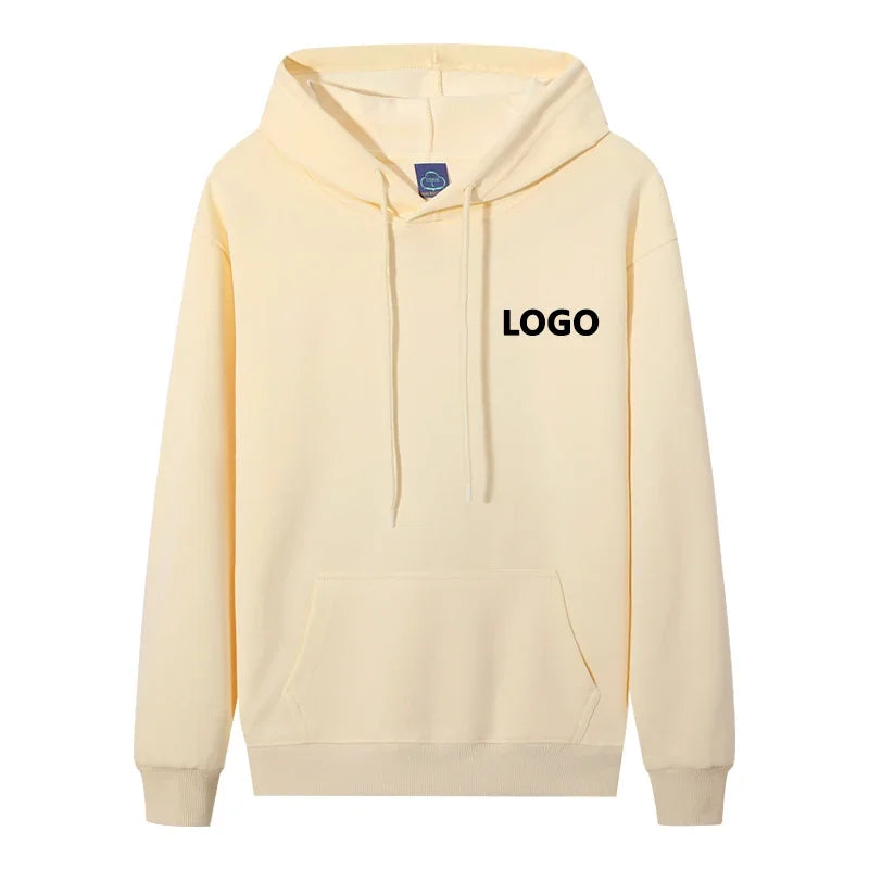Moletom com capuz personalizado 60% algodão, estilo masculino, manga comprida, feminino…