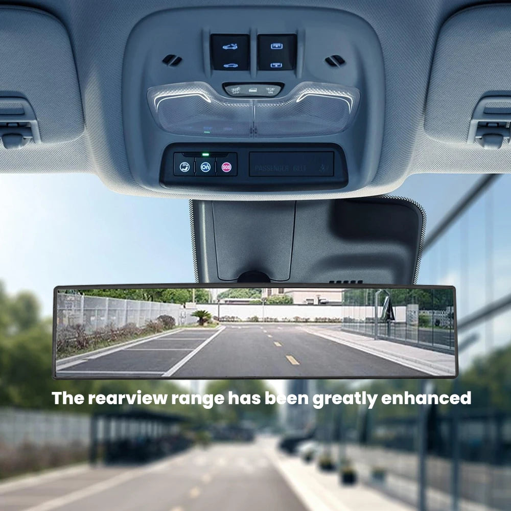 Espelho retrovisor interno para carro, espelho retrovisor convexo de grande angular.