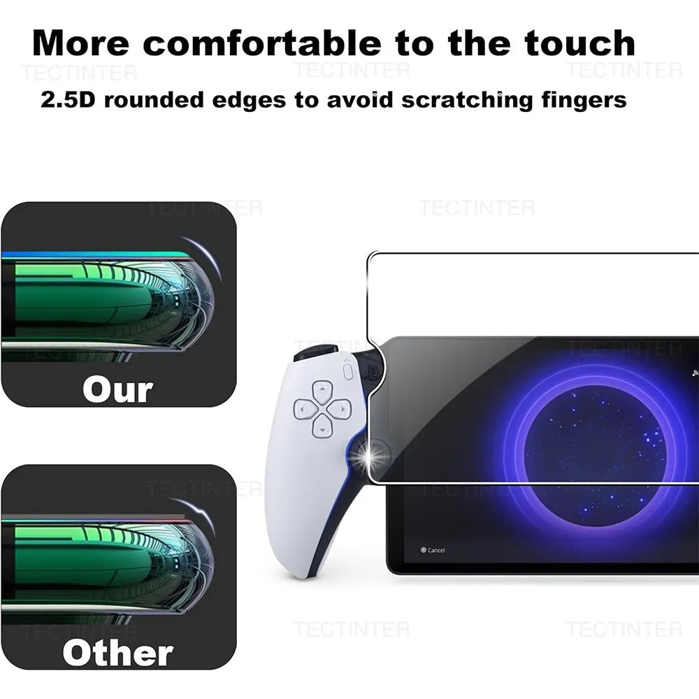 2 Pack Screen Protector Protective Film for Sony PlayStation PS5 Portal Handheld Anti-Scratch Tempered Glass Gaming Accessories