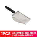 Pá Areia Gatos Aço Inoxidável Durável Ntiodores Limpeza Fácil Ergonômi…