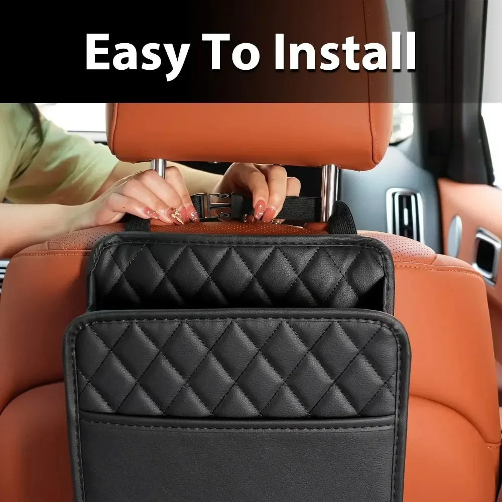 Bolsa multiuso para guardar cadeirinhas de carro, em couro, com bolso para lixo incluso – universal…