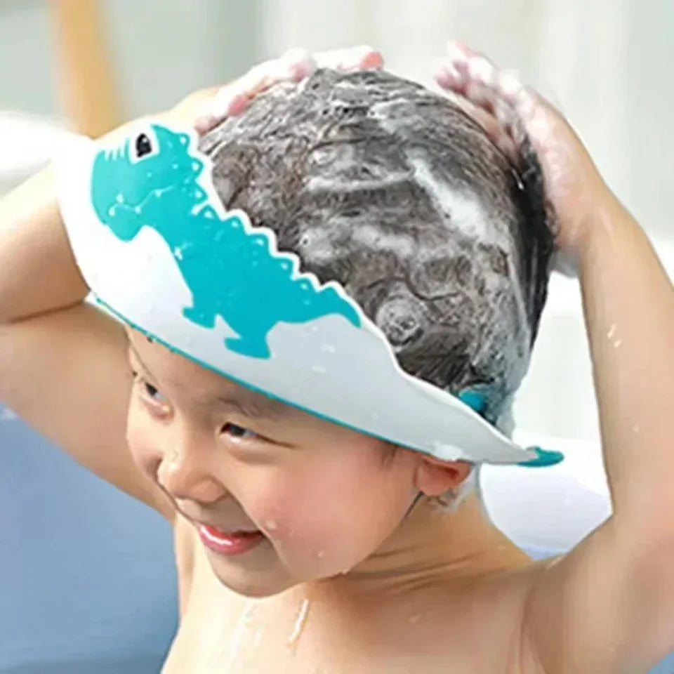Children Bathing Shower Cap Hat Safe Shampoo Shower Bathing Bath Protect Soft Cap Hat For Baby Wash Bath Caps Cup Hair Shield