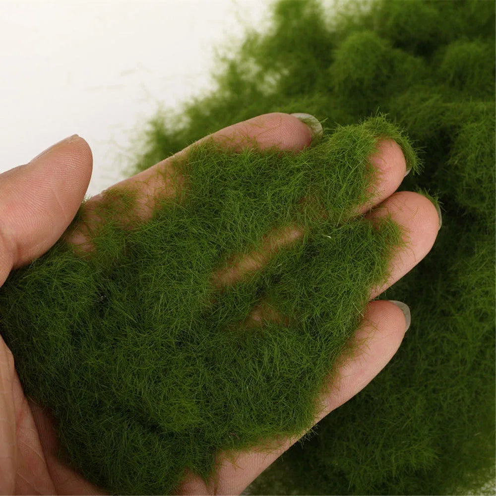Gartenhandwerk Baumodellmaterial Künstliches Moos Mikro Landschaftsdekoration DIY Zubehör Kunstgraspulver