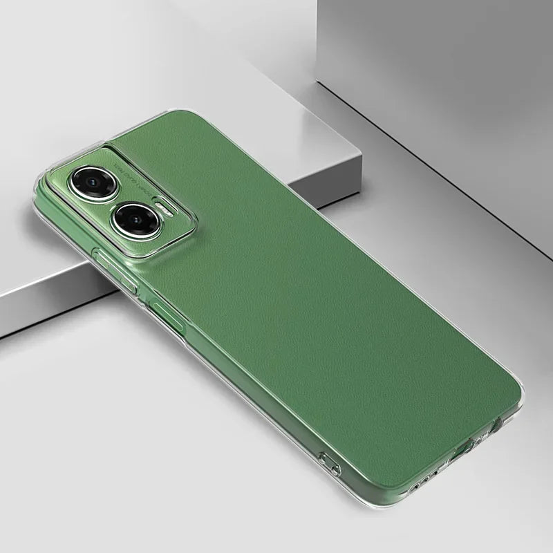 Capa transparente e fina de TPU macio para Motorola Moto G35