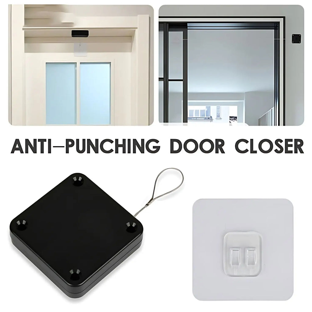 Fechadura de porta automática com sensor sem furos - Adequada para uso residencial e comercial.