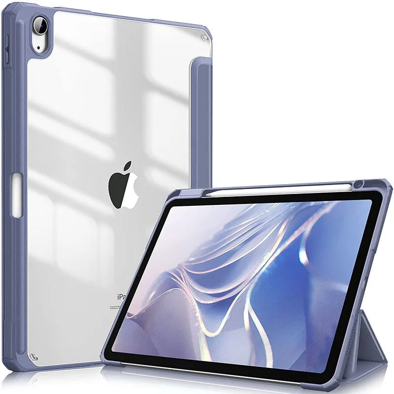 Capa para iPad 12ª, 11ª, 10ª, Air 4ª, 5ª e 10,9" com suporte para Apple Pencil.