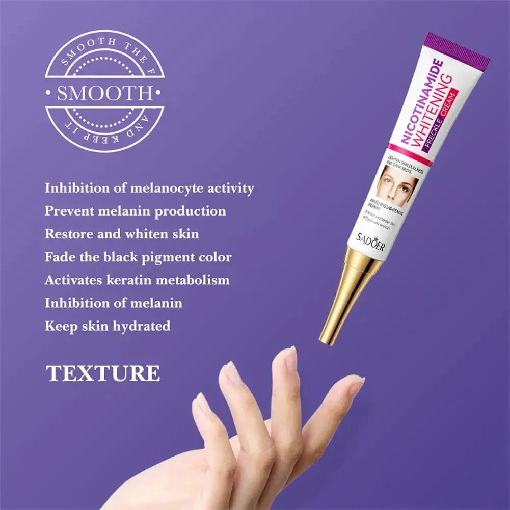 Creme Clareador Facial e Removedor de Sardas com Nicotinamida e Clareador