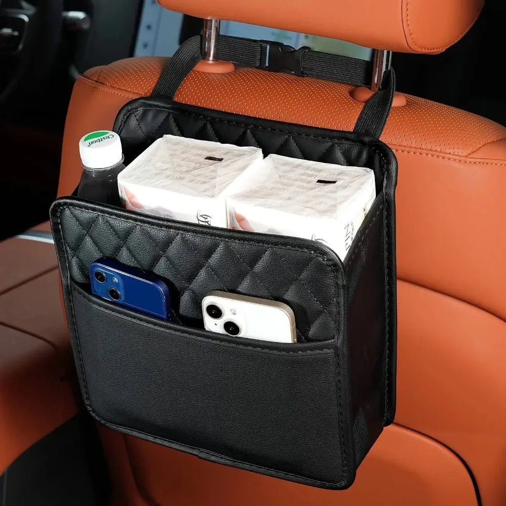 Bolsa multiuso para guardar cadeirinhas de carro, em couro, com bolso para lixo incluso – universal…