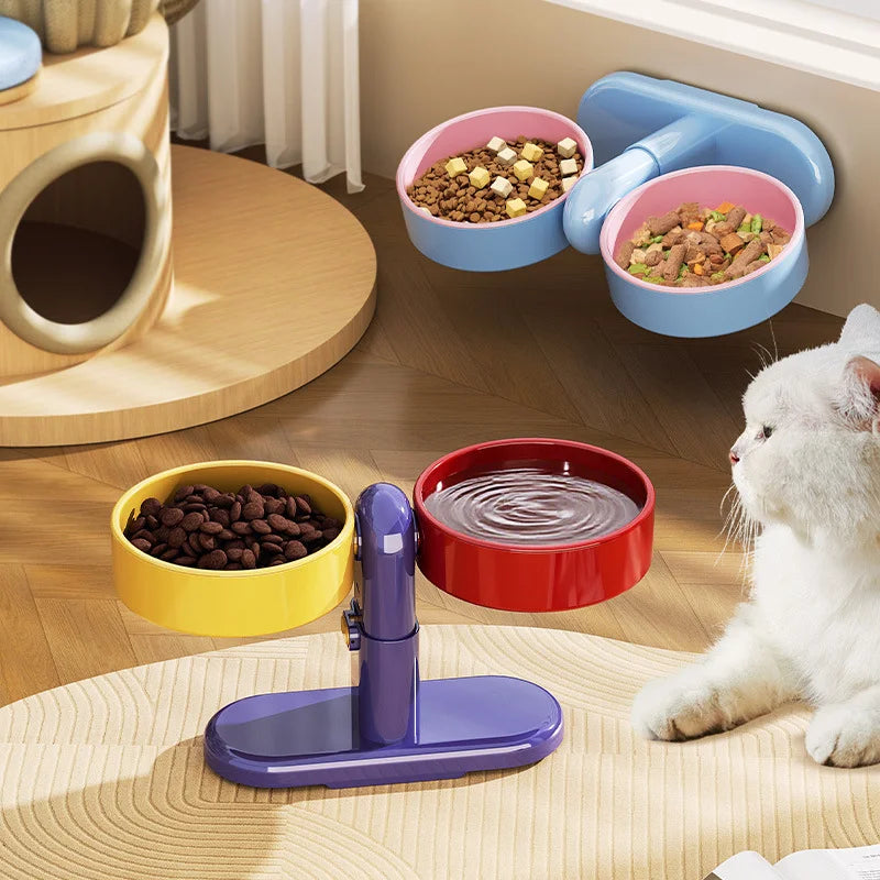 Artigos para animais de estimação: comedouros/bebedouros para gatos, comedouros para cães, resistentes a tombamento.