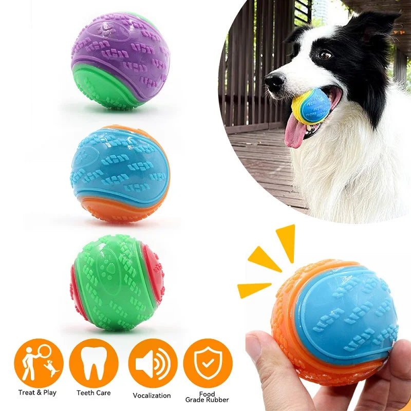 Brinquedos interativos para cães, brinquedos macios de TPR para limpeza dos dentes do seu cão.