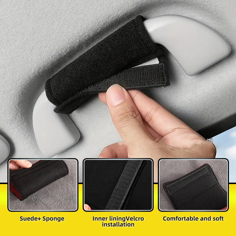 Capa protetora para puxador de mão do carro, capa protetora para teto, acessório para apoio de braço do carro