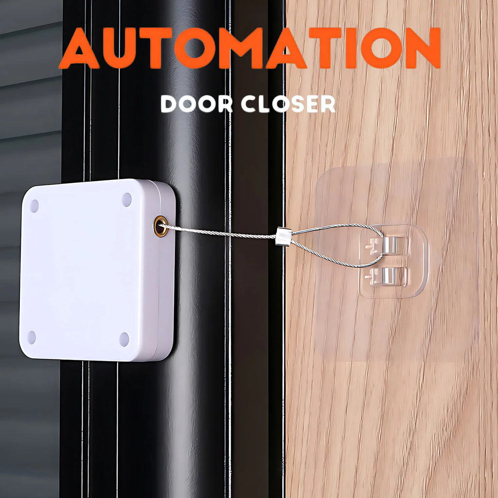 Fechadura de porta automática com sensor sem furos - Adequada para uso residencial e comercial.
